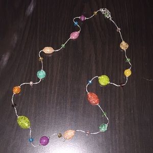 Multicolored Gem Beaded Necklace